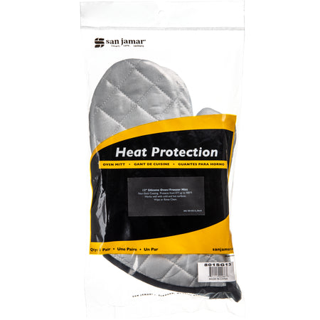 San Jamar 801SG13 13' White Silicone Oven/Freezer Mitt