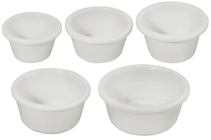 Winco RP-4W 4 oz. White Plain Ramekins