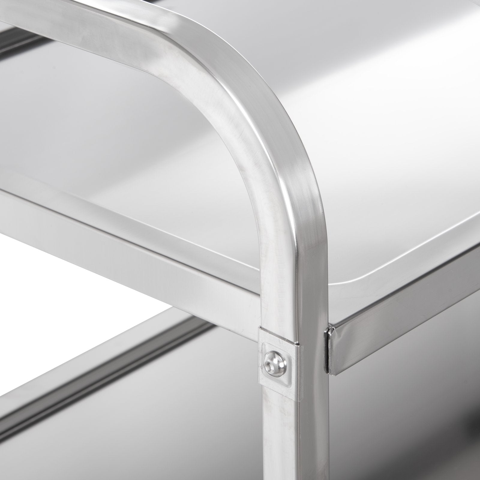 Carlisle UC4031733 33.4" x 15.6" 3 Shelf Stainless Steel Utility Cart