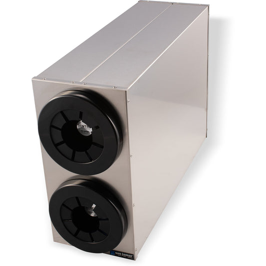 San Jamar C2852 Chrome 2-Tier Stainless Steel Sentry Beverage Dispenser Cabinets