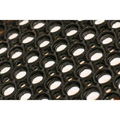 San Jamar KM2200B 3' x 5' x 3/4" Red Rubber Tuf-Mats Medium Duty - Bagged