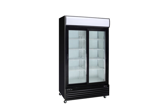 Kool-It KSM-36 45" Double Glass Door Merchandiser Refrigerator