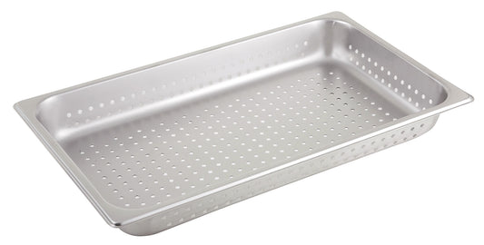 Winco SPFP2 Full-size Stainless Steel Perforated Steam Pan, 2-1/2" Deep
