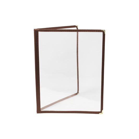 Omcan 39797 Brown Double Fold Menu Holder