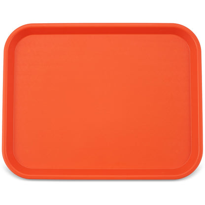 Carlisle CT141824 14" x 18" Orange Cafe Fast Food Cafeteria Tray