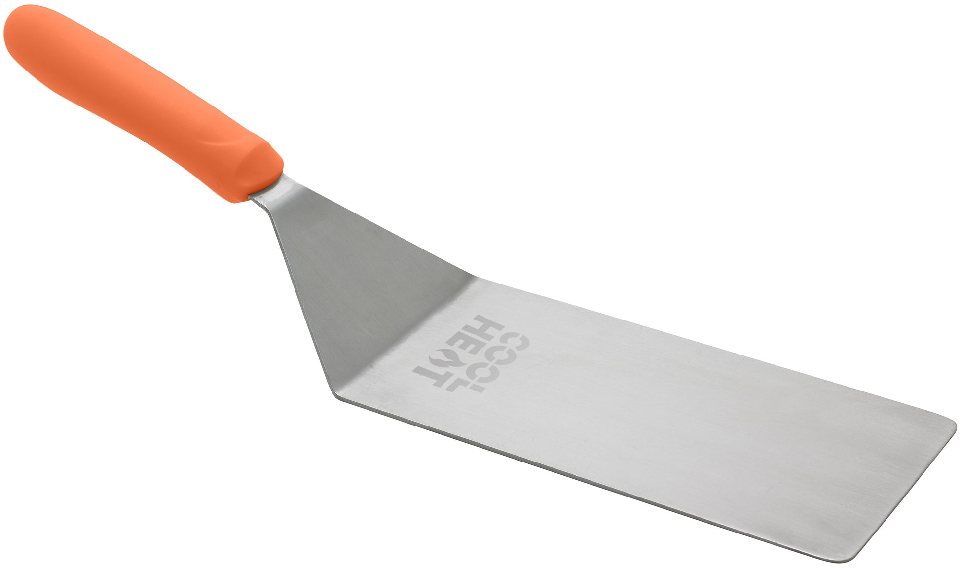 Winco TNH-42 Orange Nylon Handle High Heat Turner w/ Offset, 8"x4" Blade
