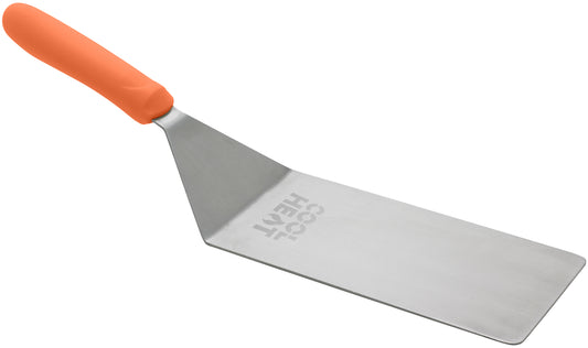 Winco TNH-42 Orange Nylon Handle High Heat Turner w/ Offset, 8"x4" Blade