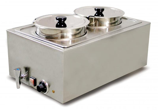Omcan 19077 Double Food Warmer with 8L per Container Capacity