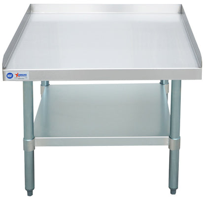 Omcan 22058 30" x 30" Stainless Steel Equipment Stand with Galvanized Undershelf and Legs