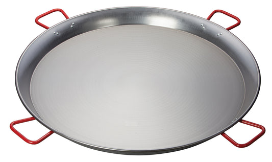 Winco CSPP-35 35-1/2" Polished Carbon Steel (Spain) Paella Pan