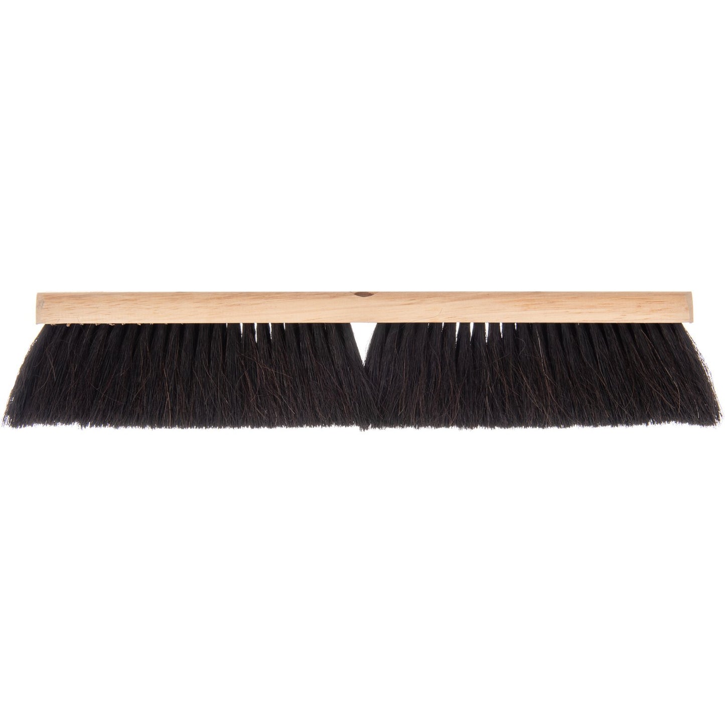 Carlisle 4504003 18" Flo-Pac Hardwood Push Broom Head with Black Blended Horsehair Bristle