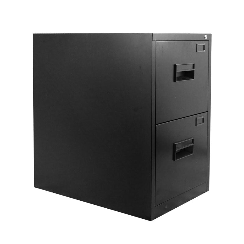 Omcan 21651 Black 2-Drawer Legal Vertical File Cabinet
