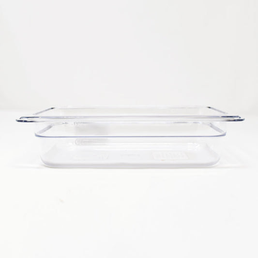 Omcan 80044 1/4 size Clear Polycarbonate Food Pan with 2 1/2" Deep