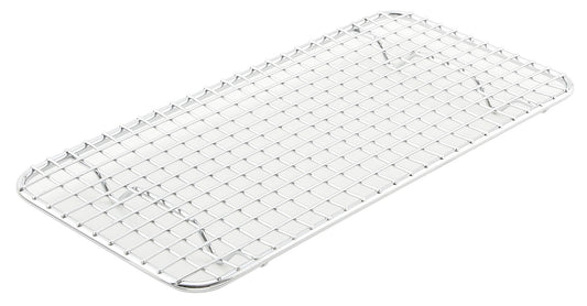 Winco PGW-510 5" x 10-1/2" Chrome-Plated Pan Grate for Third-size Steam Pan
