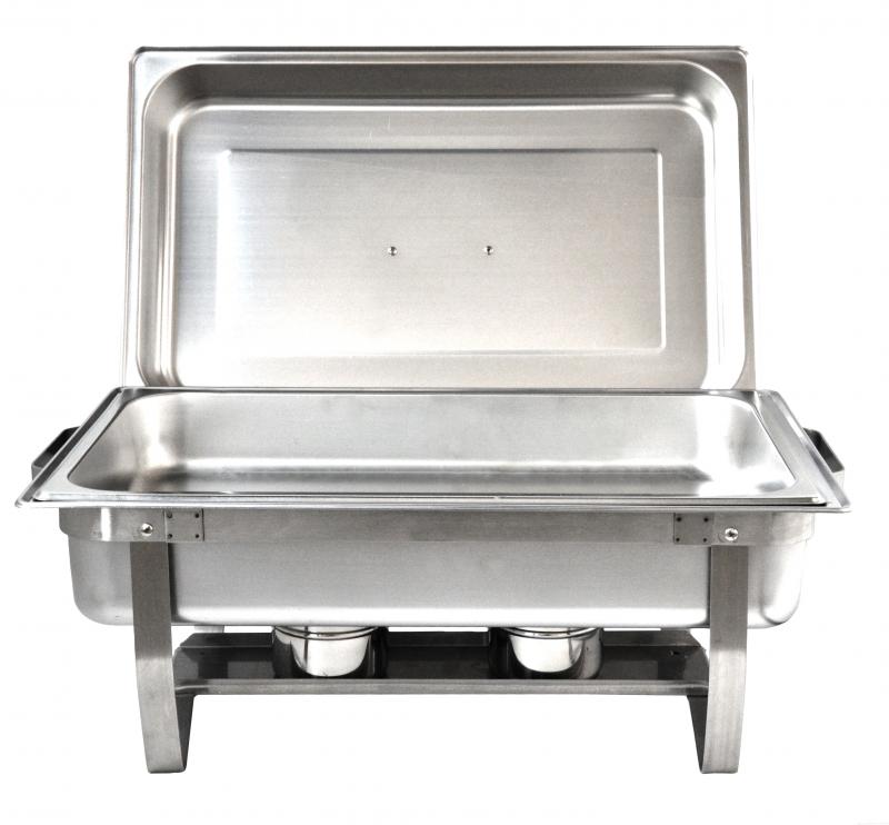 Omcan 31354 8.5 L / 9 Qt Chafing Dish with Foldable Legs