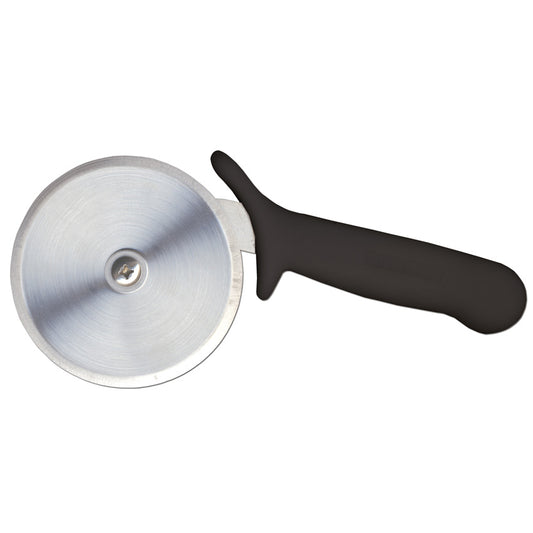 Omcan 12806 4" Black Handle Stainless Steel R-Style Pizza Cutter