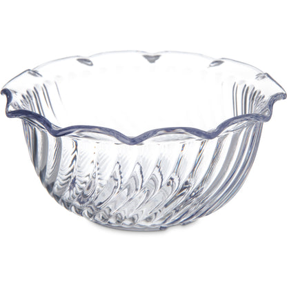 Carlisle 453507 8 oz Clear SAN Tulip Bowl