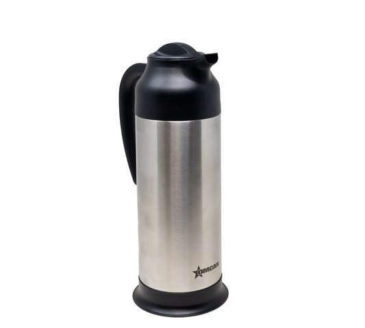 Omcan 47444 34 Oz. (1 L) Stainless Steel Insulated Thermal Coffee Carafe / Server
