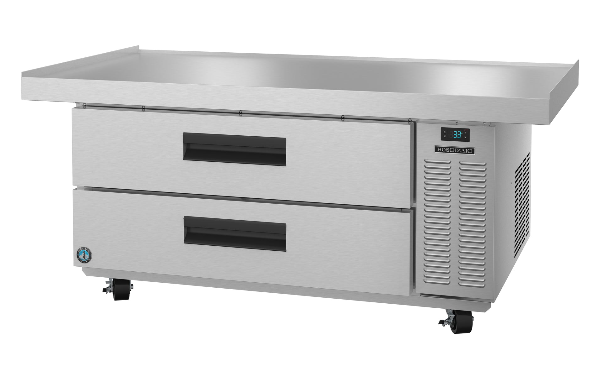 Hoshizaki CR60A One Section Stainless Drawers Chef Base Prep Table Refrigerator