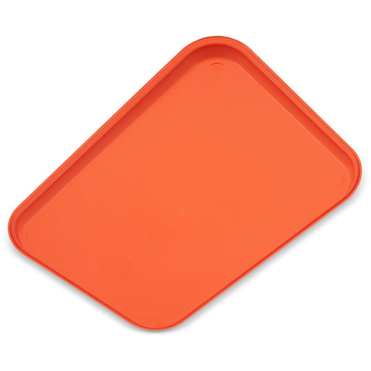 Carlisle CT121624 12" x 16" Orange Cafe Fast Food Cafeteria Tray