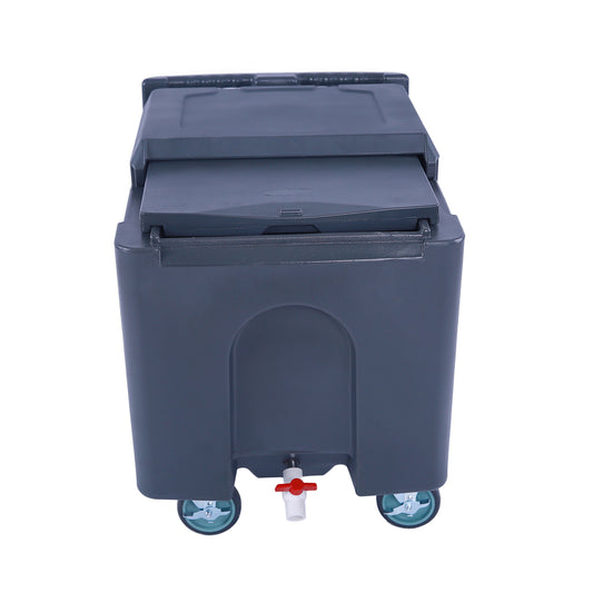 Omcan 80585 125lb / 57kg Insulated Ice Caddy with Sliding Lid