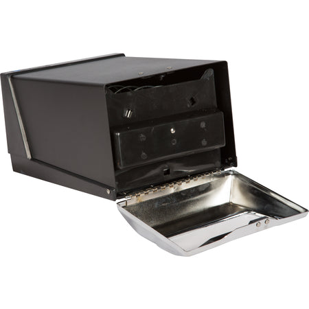 Carlisle H3001BKC 300 Napkin Chrome/Black Countertop Classic Napkin Dispenser, Fullfold