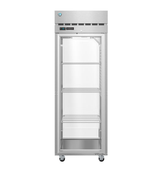 Hoshizaki PT1A-FG-FG One Section Full Glass Door with Lock Upright Pass Thru Refrigerator