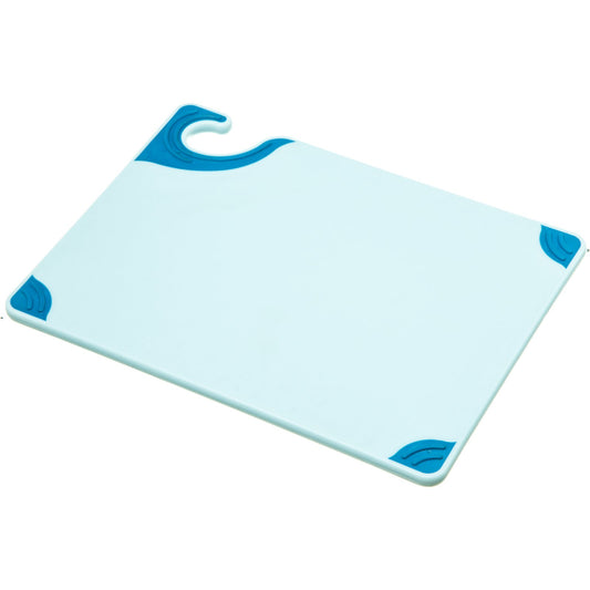 San Jamar CBG912BL 9" x 12" x 0.375" Blue Saf-T-Grip Cutting Board