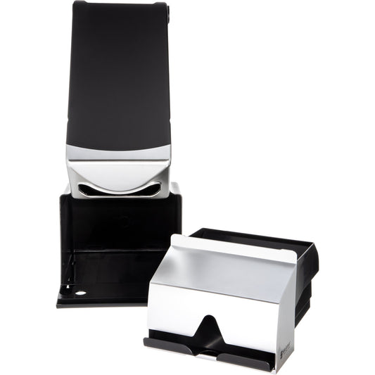San Jamar MODH6003SN Black Modular Straw & Napkin Combo Dispenser