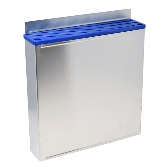 Omcan 12926 Stainless Steel Knife Rack with Blue Plastic Insert