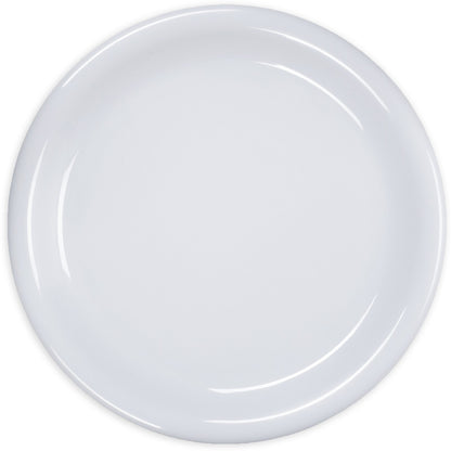 Carlisle 3300402 9" White Sierrus Melamine Narrow Rim Dinner Plate