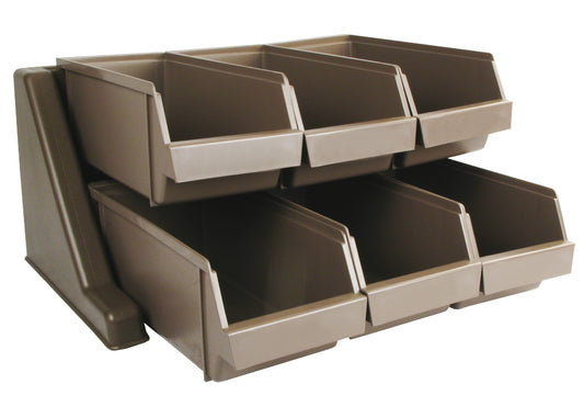 Winco OGZ-6 6 Bins Cutlery Organizer Set w/ Rack