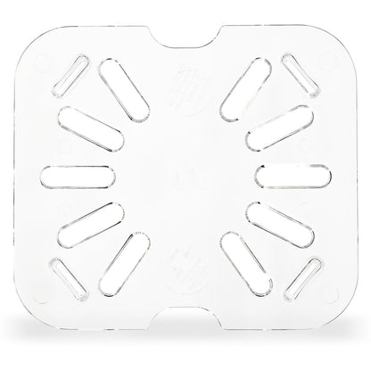 Carlisle 3068907 1/6 Size Clear Polycarbonate StorPlus Food Pan Drain Grate