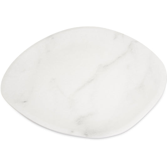 Carlisle 5310237 13" Marble Oblong Ridge Melamine Platter