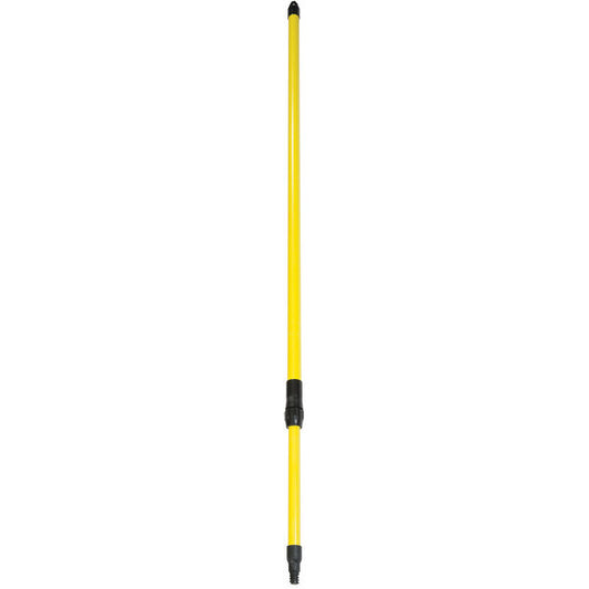 Carlisle 4102004 54" to 8' Yellow Fiberglass Sparta Spectrum Telescopic Handle
