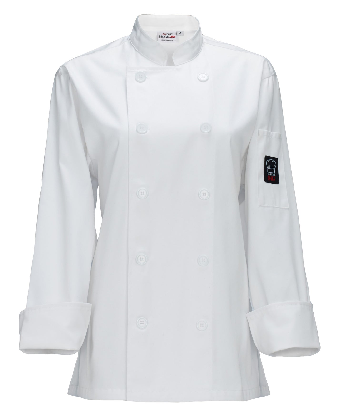Winco UNF-7WS Small White Women's Jacket