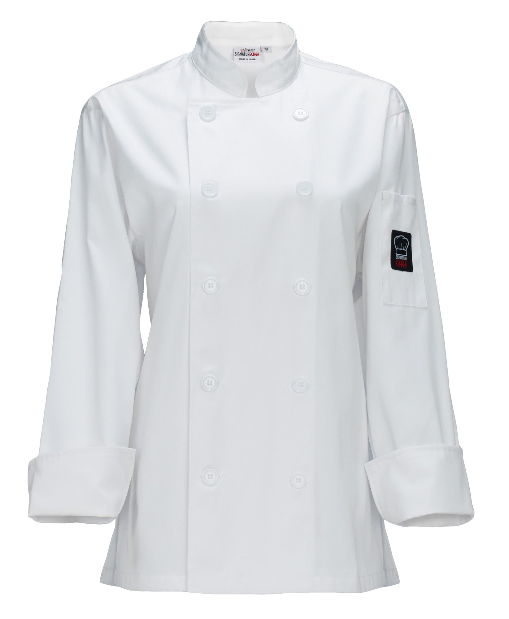 Winco UNF-7WS Small White Women's Jacket