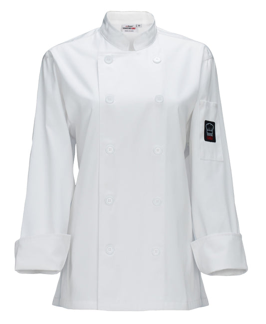 Winco UNF-7WS Small White Women's Jacket