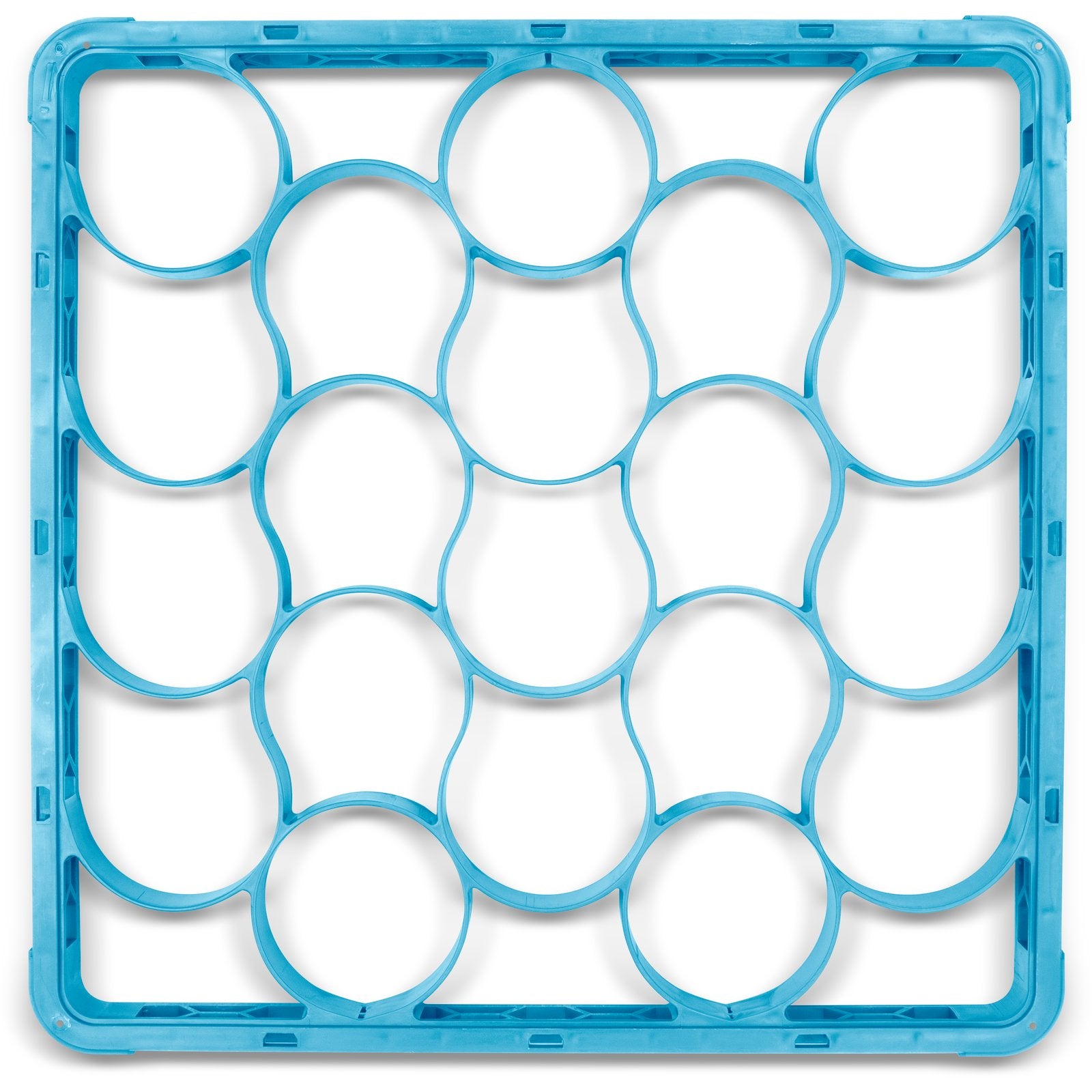 Carlisle REW20S14 Carlisle Blue 20-Compartment Polypropylene OptiClean NeWave Short Glass Rack Extender