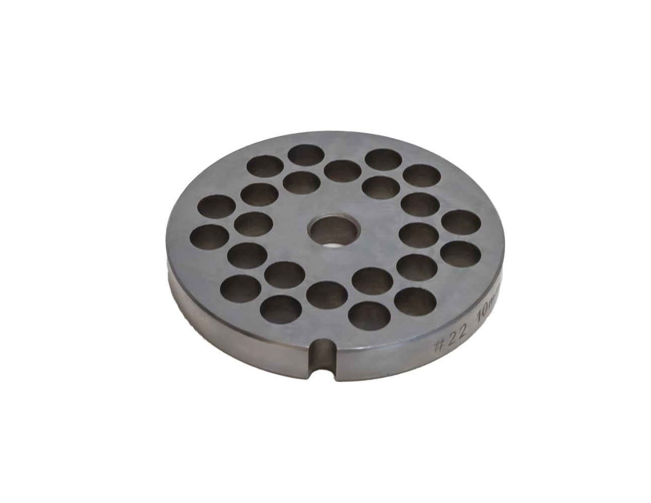Omcan 11250 #22 One Notch/Round Carbon Steel Hubless Machine Plate, 10mm (3/8")