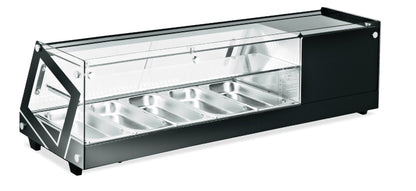 Omcan 44393 2.6cu.ft. / 64L 51" Refrigerated Sushi Showcase with Flat Glass