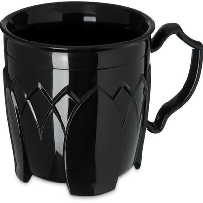 Carlisle DX500003 8 oz Onyx Polypropylene Fenwick Mug