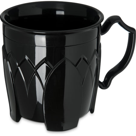Carlisle DX500003 8 oz Onyx Polypropylene Fenwick Mug