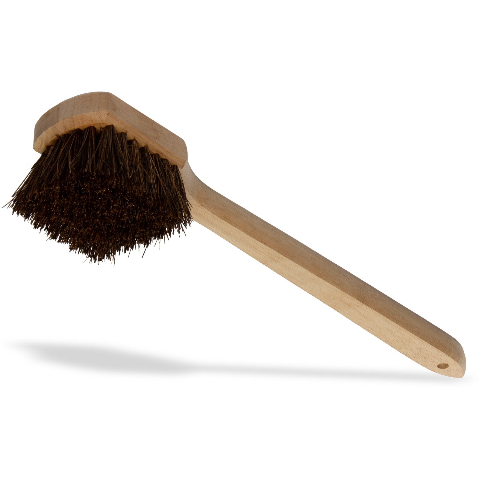 Carlisle 4549300 20" x 5" Black Sparta Utility Scrub Brush With Stiff Palmyra Bristles