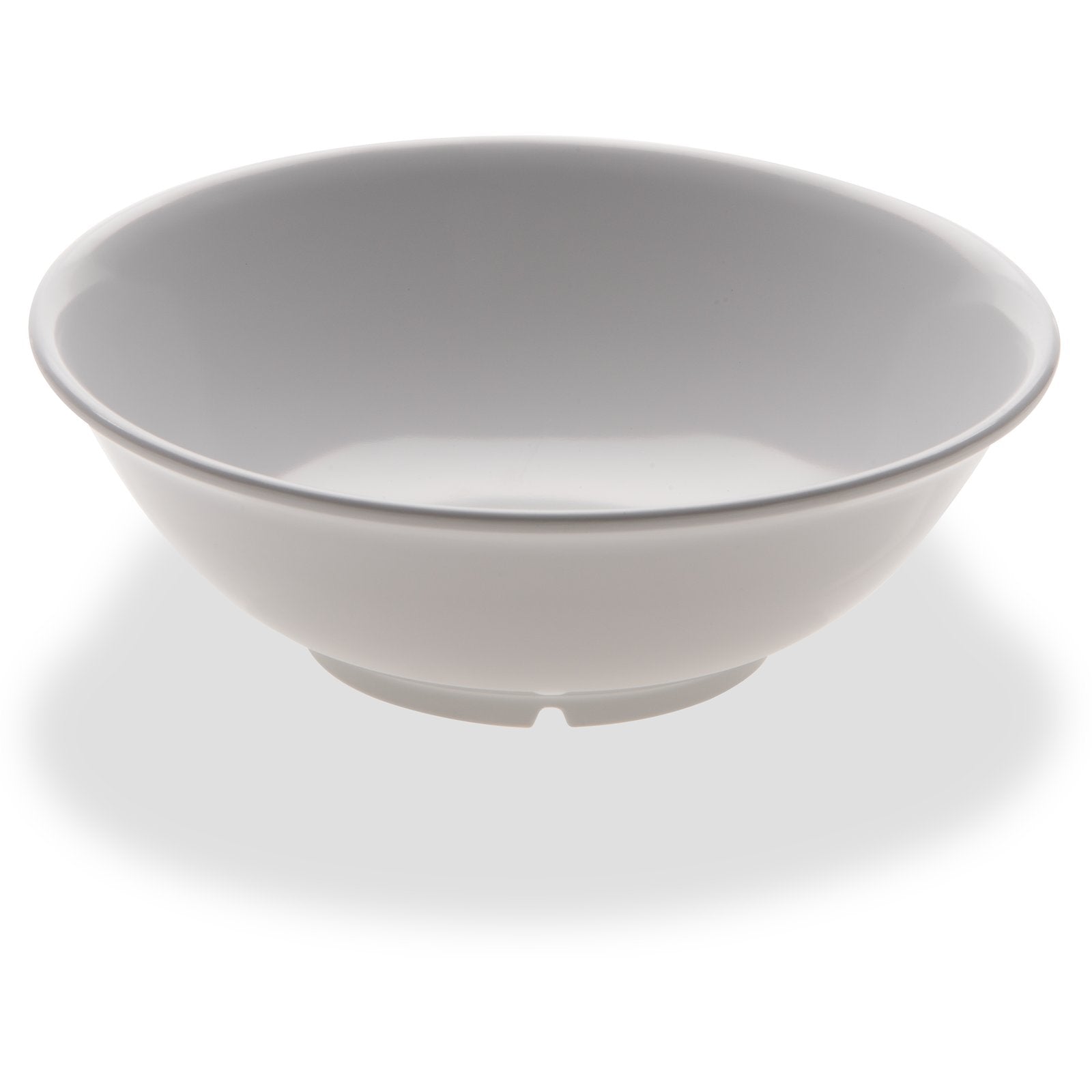 Carlisle 4373802 36 oz White Melamine Footed Serving Bowl
