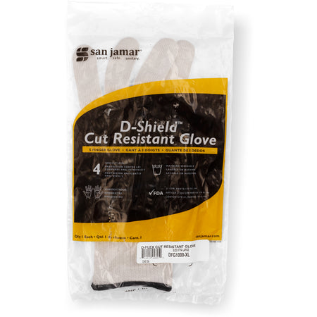 Carlisle DFG1000-XL XL White D-Flex Cut Resistant Glove