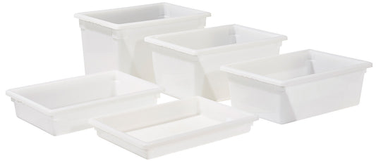 Winco PFFW-12 18" x 26" x 12" White Polypropylene Food Storage Box