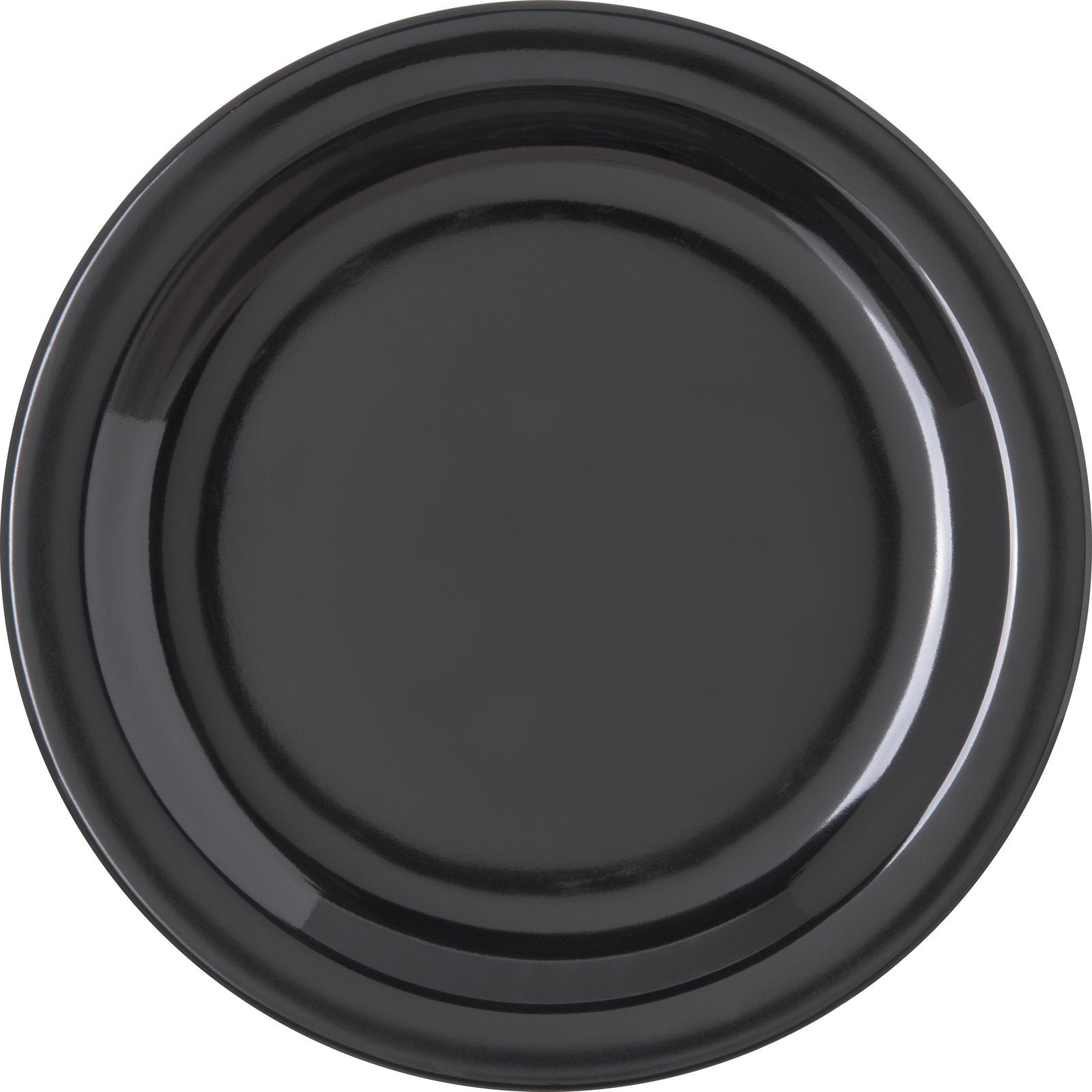 Carlisle 4350303 7.25" Black Dallas Ware Melamine Salad Plate