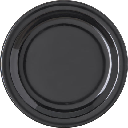 Carlisle 4350303 7.25" Black Dallas Ware Melamine Salad Plate
