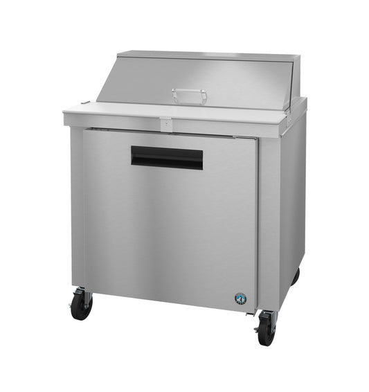 Hoshizaki SR36B-10 One Section Stainless Doors Sandwich Prep Table Refrigerator